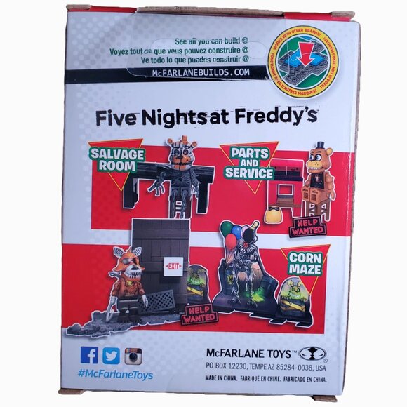 FNAF Five Nights at Freddy's Grimm Foxy Corn Maze Micro Figure Build Set - Picture 2 of 4